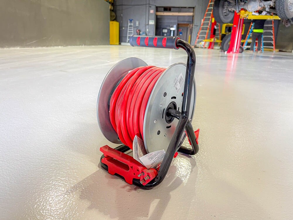 Link 2 Home Heavy Duty 50 Ft Extension Cord Reel with 4 Sockets 