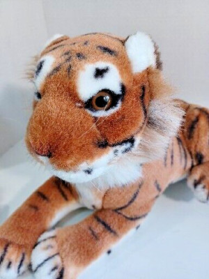 Realistic Tiger Suffed Animal Brooklyn Toy And Novelty 12'' Plush Silky Soft Read