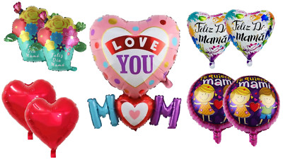 9  globos de papel de aluminio para el día de la madre, o fiesta de cumpleanos
