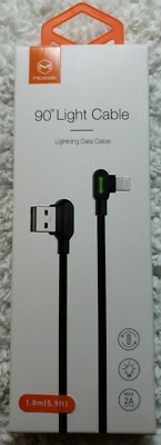 Mcdodo LED USB 8 Pin Cable Charger 90° design.LED indicator.Reversible.Nylon.