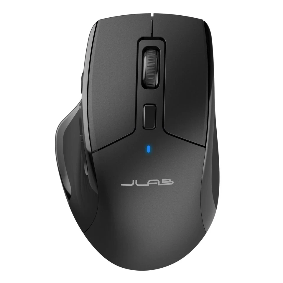 JLab JBuds Mouse Schwarz Funkmaus Ergonomisch Bluetooth und 2,4 GHZ Dongle