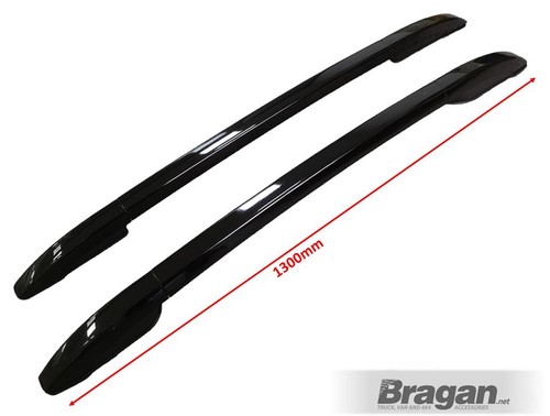 Roof Rails To Fit Nissan Navara 2016+ 4x4 Top Rack Styling Bars Aluminium BLACK - Picture 5 of 5