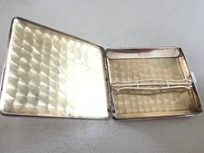 W&H Sterling Silver 18K Gold inlaid Cigarette case