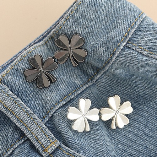 4Pcs Tighten Waist Button for Skirt Pant Jeans Adjustable Button Waist Clip Pin - Picture 11 of 22