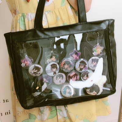 Borsa A Tracolla Trasparente ITA Bag In Tela Multicolore - Stile Giapponese Lolita