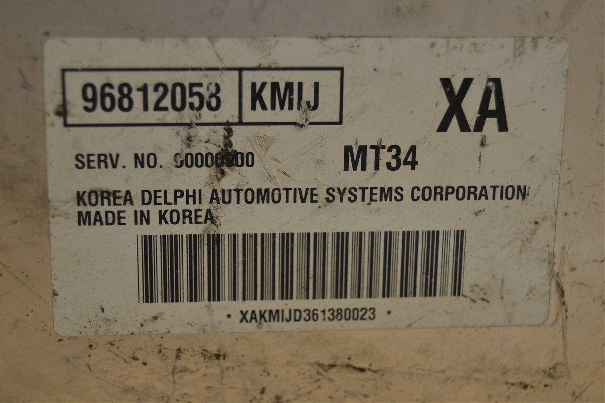 2006 Chevrolet Optra AT Engine Control Unit ECU 96812058