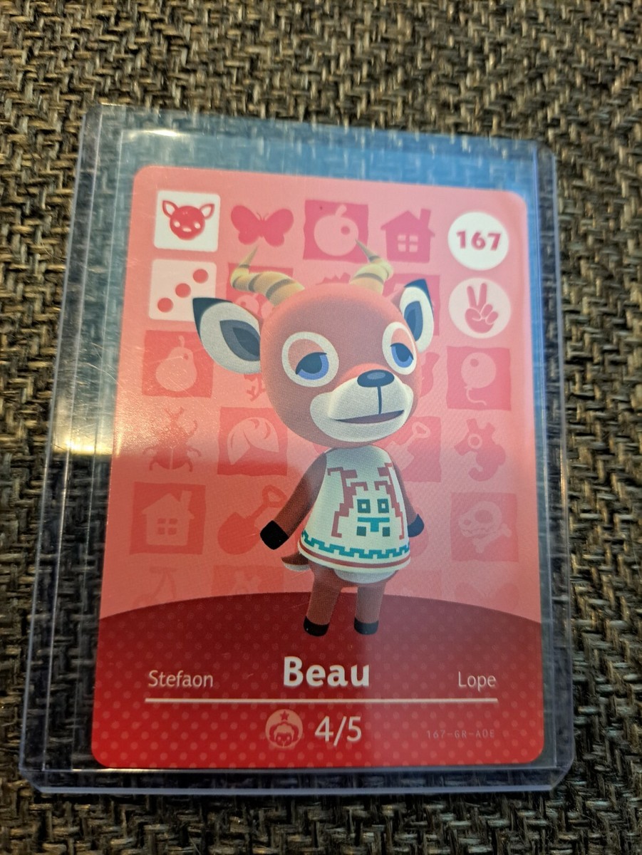 Beau - 167 - Series 2 - Authentic Animal Crossing Amiibo Card | eBay