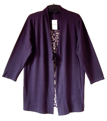 SAMOON Jacke Gerry Weber Two in One Strickjacke Longstyle Cardigan Viskose Gr.46