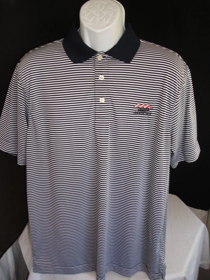 LOTE-10 NIKE, BOBBY JONES, F&G, IZOD ECT. CAMISAS POLO A RAYAS POLI S/S CON LOGOTIPOS L Foto 3 de 4