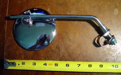 BSA, Norton, Triumph, OIF, 7/8'' Handlebar, CLAMP ON, Universal 4'' Chrome MIRROR
