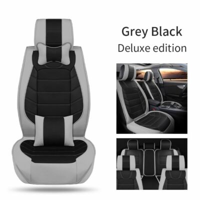 2 stuks autostoelhoezen voor Lexus NX NX200t NX300 NX300h 2015-2023 2024, lederen zitkussens set waterdicht ademend autostoelbeschermers accessoires,E/Coffee