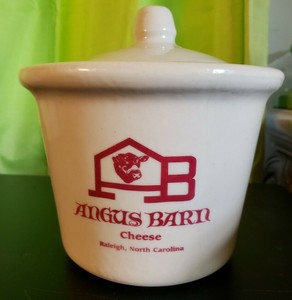 Angus Barn Raleigh Nc Cheese Crock Crockery Pottery With Lid Ebay
