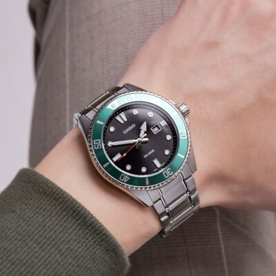 Casio Collection Nero orologi uomo mod. MDV-107-1A2VEF