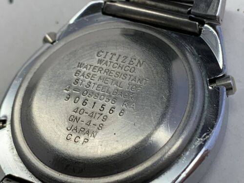 Citizen Vintage Chronograph Dual Time Digitaluhr 40-4179 (GN-4-S) Gebraucht. - Bild 5 von 7