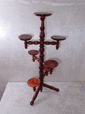 Antiker Holz Blumenständer Eta…