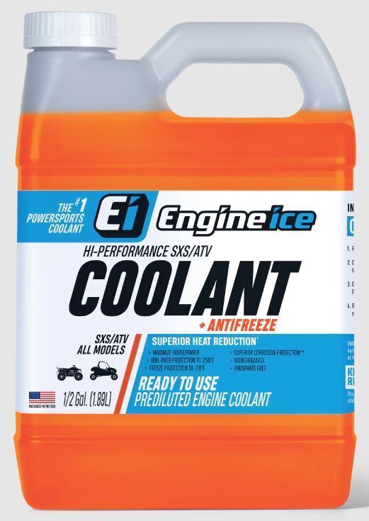 Engine Ice Hi-Performance SXS/ATV Coolant + Antifreeze 64 oz / 1/2 Gallon