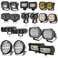 Pair 3 4 5 79 Led Driving Work Light Spot Flood Pods Offroad Truck Fog Lamp