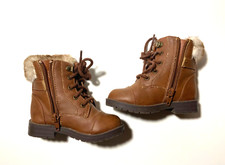 Sugar Boots Baby Girl Brown High Ankle Fur Top Size 6M