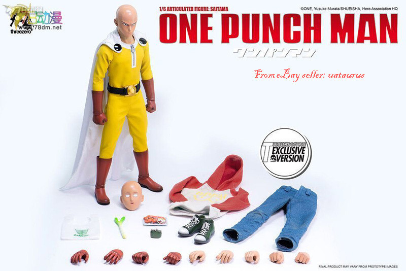 Perfect Threezero 1/6 One-Punch Man Saitama 1.0 Luxury Edition In