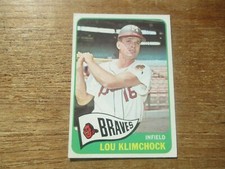 1965 TOPPS LOU KLIMCHOCK #542 BRAVES HIGH NUMBER HIGH GRADE UPGRADE YOUR SET