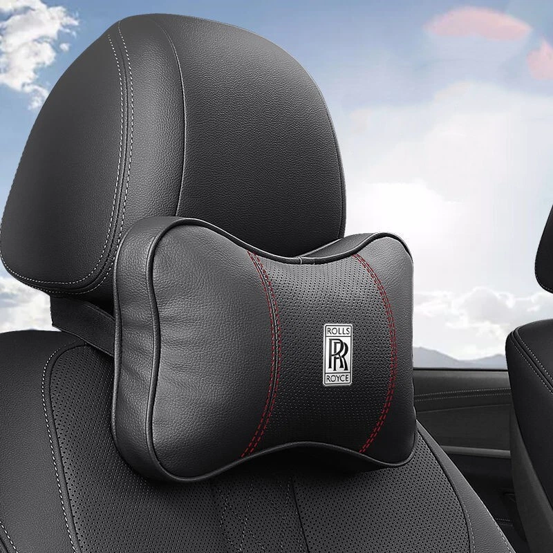 2Pcs Car Headrest Neck Rest Pillow Cushion For Rolls-Royce