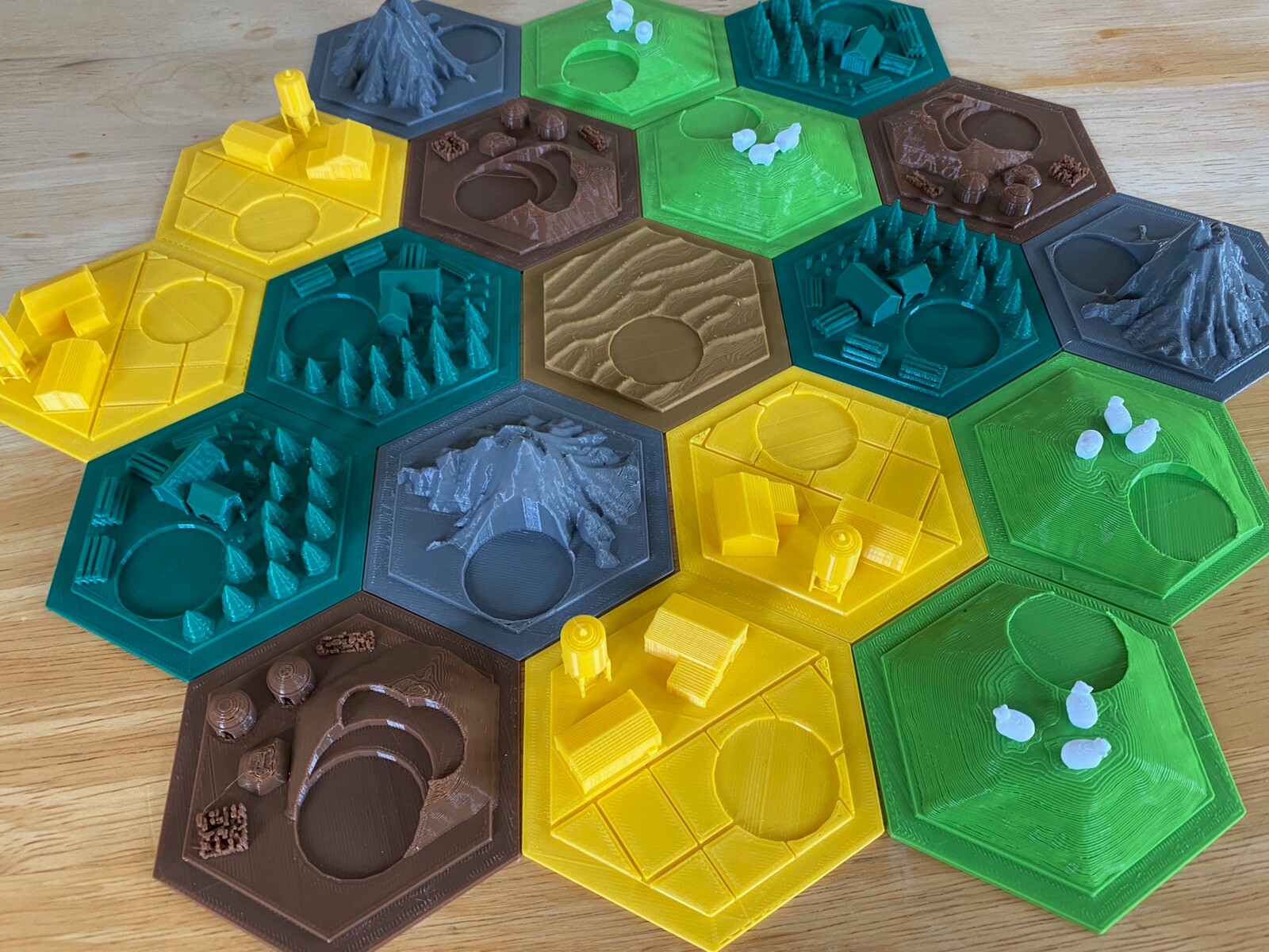 Catan Board Game - 3D Printed Upgrade Tiles - Base Game | eBay