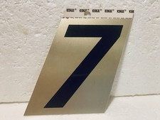 COLE: Mailbox/ house number 7 self adhesive MISP NEW old stock