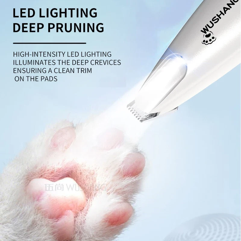 LED Pet Paw Trimmer USB Rechargeable Waterproof Quiet Dog Cat Grooming Clipper
Opens in a new window