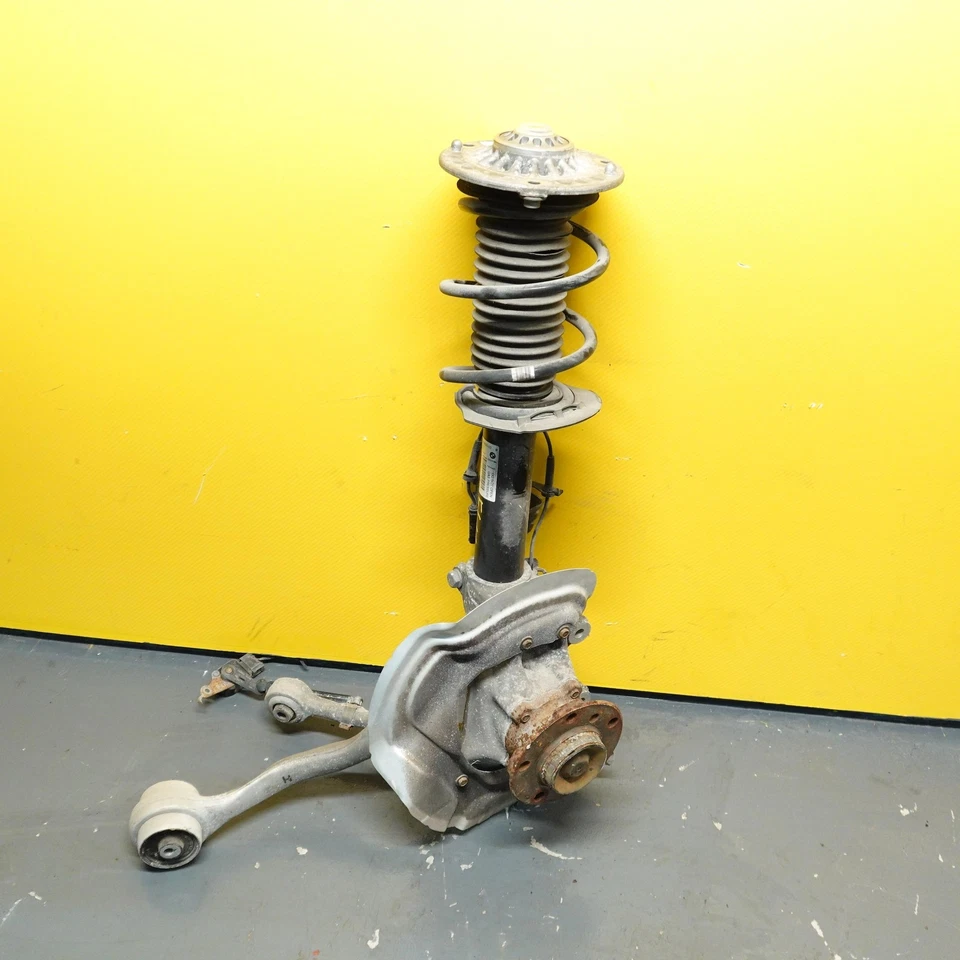 BMW 435i F32 F33 F36 2014-2018 husillo delantero izquierdo nudillo buje brazo de control rodilla Foto 2 de 4