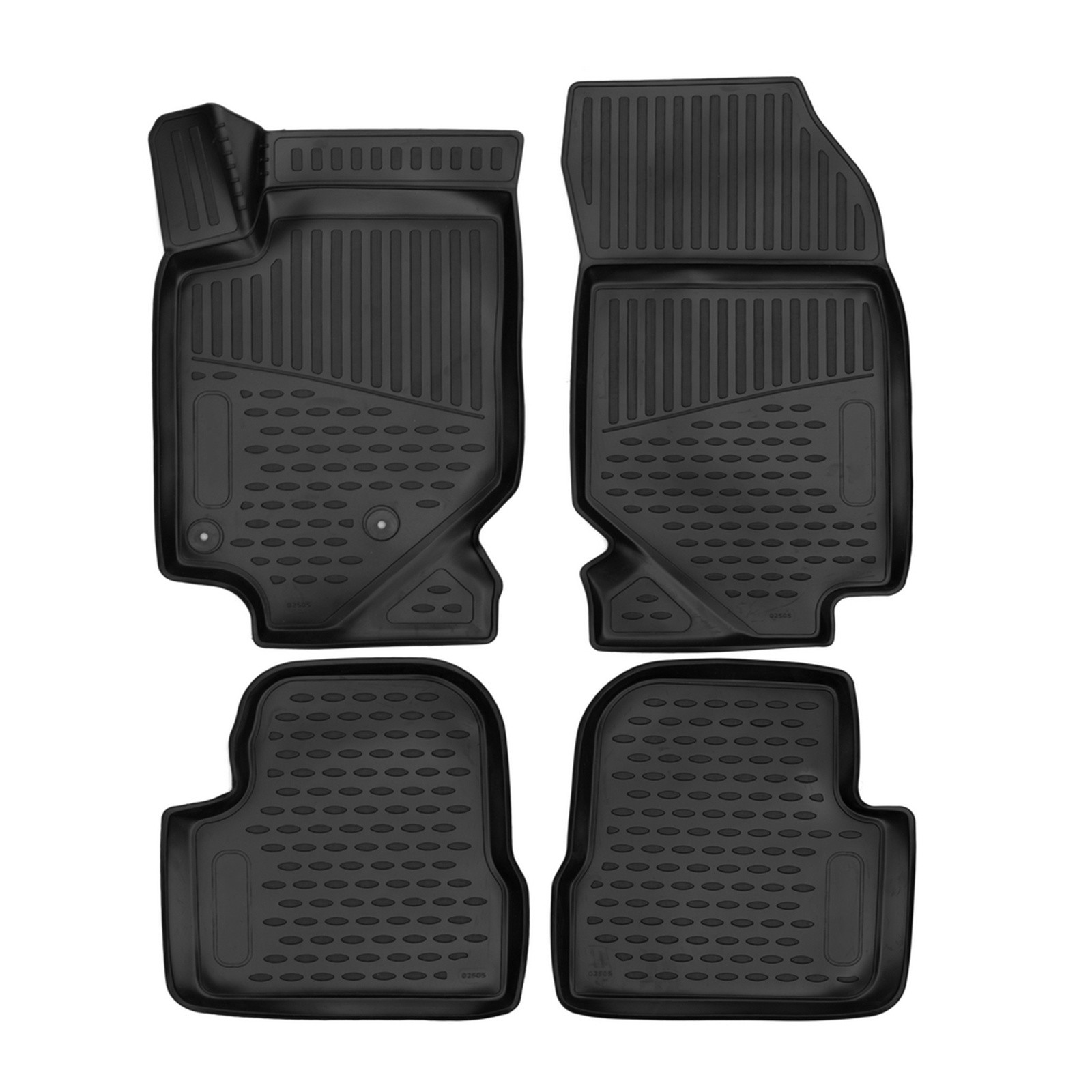 Tapis de sol en caoutchouc Opel Corsa F 2019 à 2026 Hatchback 4 pièces