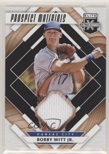 2020 Panini Elite Extra Edition Prospect Materials Black Bobby Witt Jr 8t7