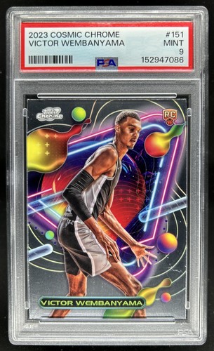 2023-24 Topps Cosmic Chrome Victor Wembanyama Rookie RC #151 Spurs PSA 9