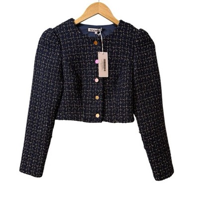 Reformation Tweed Lavonna t Blazer Sz 2