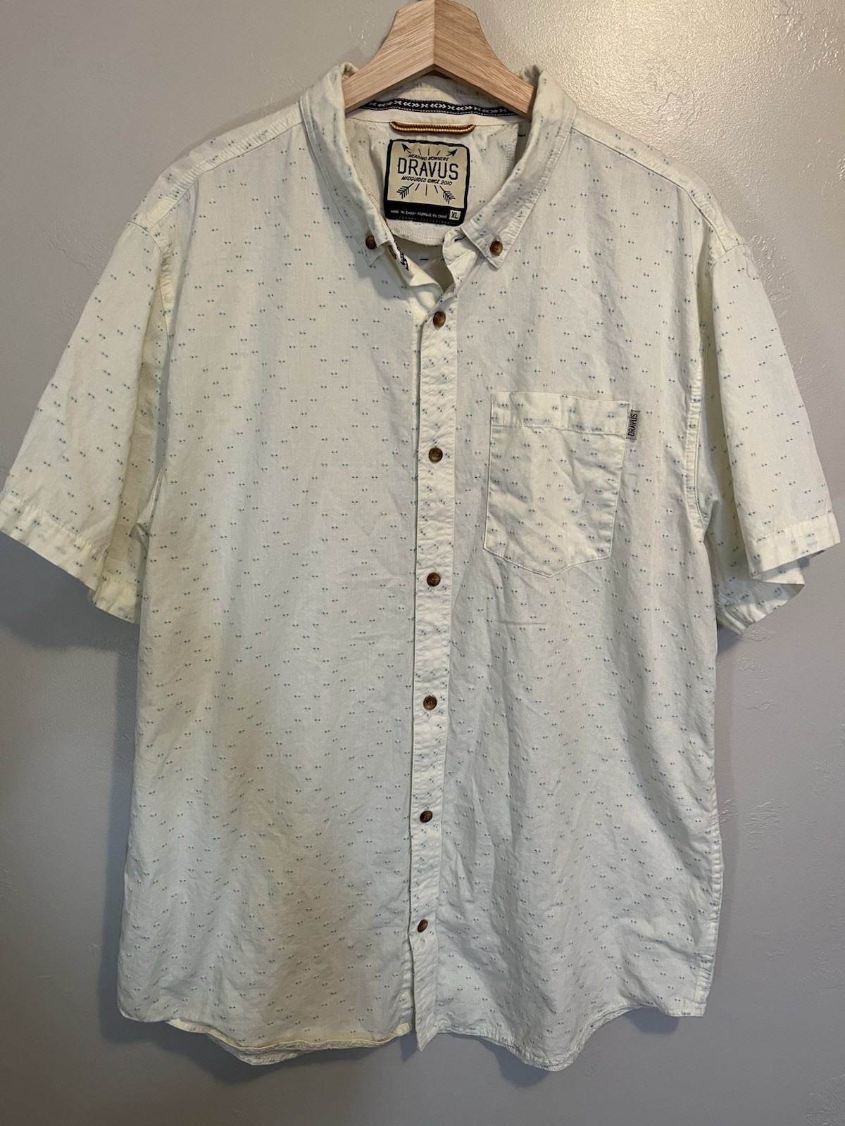 Dravus Inside Out Pattern Button Down Men's Shirt… - image 3