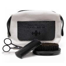 Bedroom for Men Beard Grooming Kit Brush, Comb, Scissors and Bag Set by Bur...