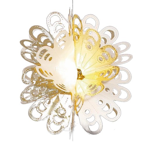 HOVUK 3 Ghirlande Natalizie A Nido D'ape In Lamina Argentata Da 2,7 M Per Soffitto E Parete – Perfette Per Natale, Capodanno E Feste