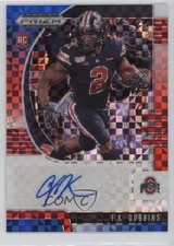 2020 Panini Prizm Draft Picks Rookies Red White & Blue 96/99 JK Dobbins Auto 0c6