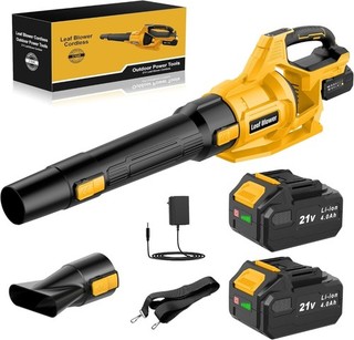 Cordless Leaf Blower 3 Speed 2 x 4000mAh Battery Power Tool AUCTION PRE OWNED
