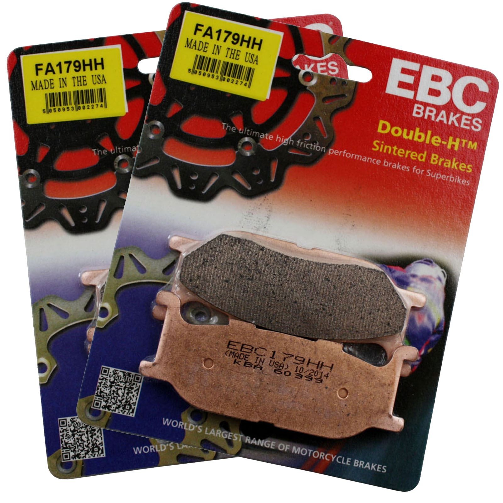 EBC FA179HH Sintered Bike Brake Pads for Yamaha XV 1100 Virago 89-98