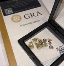 Real MOISSANITE Stud Square Earrings Solid 925 Silver Mens Hip Hop 5mm Screwback