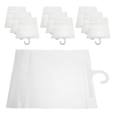 25 Pcs Transparent Hanging Storage Bag Clothes Bags for on Hooks