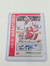 2011-12 O-Pee-Chee Signatures Thomas McCollum Auto Detroit Red Wings #OS-TM