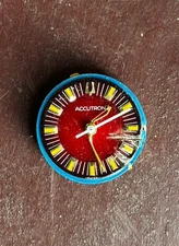 Bulova Accutron 2300 Tuning Fork Watch Movement 13J for Parts Repair Dial Damage