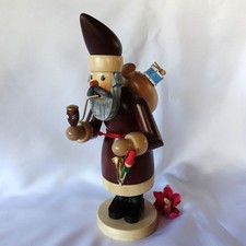 Erzgebirge R&auml;ucherm&auml;nnchen Weihnachtsmann 25,5 cm R&auml;uchermann Holz / ev 672(78)