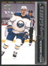 2021-22 Upper Deck #230 Mattias Samuelsson YG RC Buffalo Sabres TW656