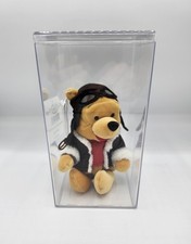 Disney Store Pilot Pooh 8" Vintage Mini Bean Bag New with Tags in Case