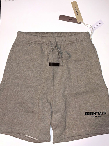 ESSENTIALS Fear of God Gray Fleece Drawstring Athletic Shorts Men’s L