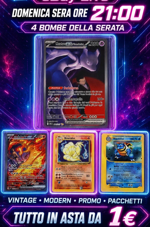 POKÉMON DOMENICA NIGHT – VINTAGE MODERN PROMO | ASTE DA 1€