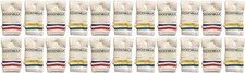24 Units of Kids Cotton Tube Socks White With Stripes Size 4-6 - Boys Crew Sock