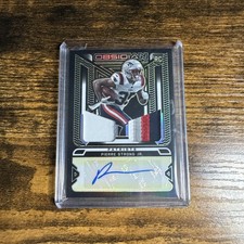 2022 Obsidian Football Pierre Strong Jr Rookie Auto Etched Green #5/25!!